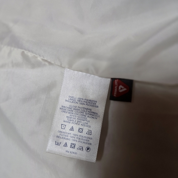 Lands End White & Floral Light Quilted Insulated Jacket - Picture 13 of 16